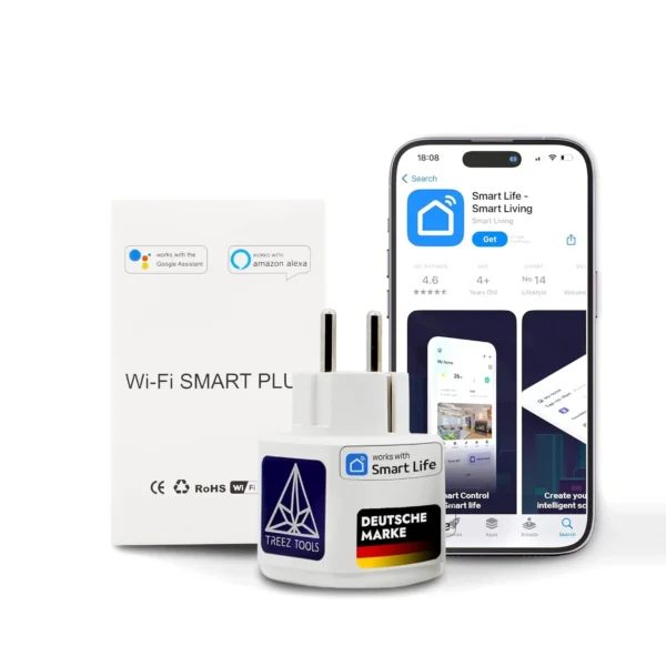 Treez Tools Smart Plug – Smarte Steckdose mit 3520W Leistung und Zeitplan-Funktion