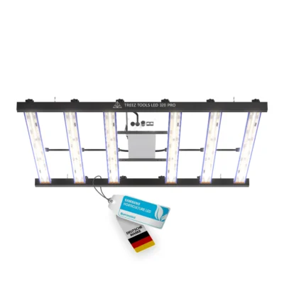 Treez Tools Grow Light LED 320 PRO energieeffiziente Vollspektrum LED Pflanzenlampe für Indoor-Anbau, anbau, und maximale Erträge bei minimalem Stromverbrauch