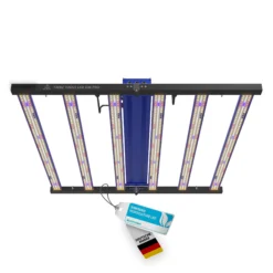 Treez Tools Grow Light LED 500 PRO energieeffiziente Vollspektrum LED Grow Lampe 500W für Indoor-Grow und anbau, mit flexibler Dimmfunktion und UV-Licht