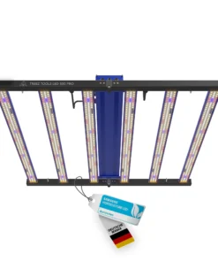 Treez Tools Grow Light LED 500 PRO energieeffiziente Vollspektrum LED Grow Lampe 500W für Indoor-Grow und anbau, mit flexibler Dimmfunktion und UV-Licht