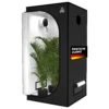 Treez Tools Grow Zelt Schwarz (S) – Lichtdichtes und belüftetes Anbauzelt mit reflektierendem Mylar für Indoor-Gärtner. 80x80x180cm
