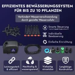 Treez Tools: Electronic watering set for grow tents. Supports up to 10 plants with a powerful 30W pump and precise water flow.