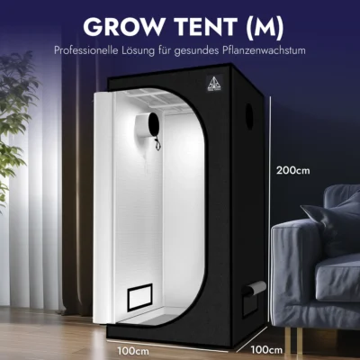 Alternative view of Treez Tools Grow Tent Black (M) – The Ultimate 3-in-1 Solution for Maximum Indoor Yields 100x100x200cm