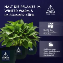 Treez Tools Anzuchttöpfe: 12-Liter-Größe für optimales Pflanzenwachstum – 3er-Set Stofftöpfe für Gemüse & Kräuter