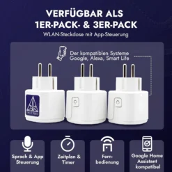 Treez Tools Smart Plug – Smarte Steckdose mit 3520W Leistung und Zeitplan-Funktion