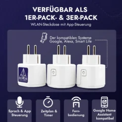 Treez Tools Smart Plug – Smarte Steckdose mit 3520W Leistung und Zeitplan-Funktion
