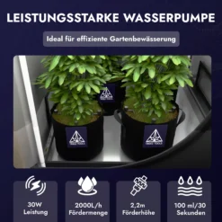 Automated Watering Solution: Treez Tools kit for up to 10 plants, featuring a 30W pump and accurate water distribution in grow tents.