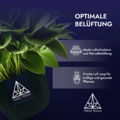 Treez Tools 12 Liter Grow Topf – 3er-Set Stofftöpfe für Gemüse & Kräuter