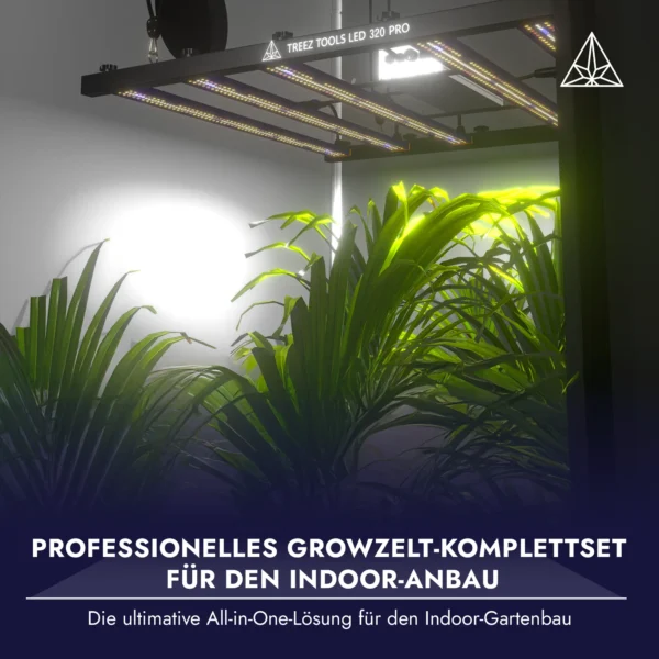 Grow Light LED 320W PRO – im Growzelt über Pflanzen