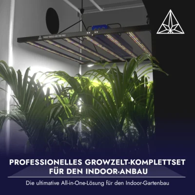 Treez Tools Grow Light LED 700W PRO full spectrum energy-efficient LED plant lamp for indoor gardening, vegetation and flowering phase