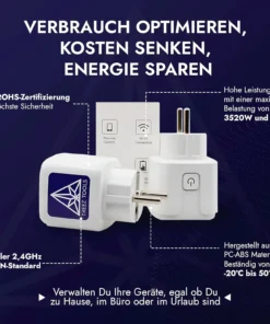 Treez Tools Smart Plug – Smarte Steckdose mit 3520W Leistung und Zeitplan-Funktion