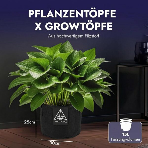 Treez Tools Grow Töpfe 12 Liter 3er-Set