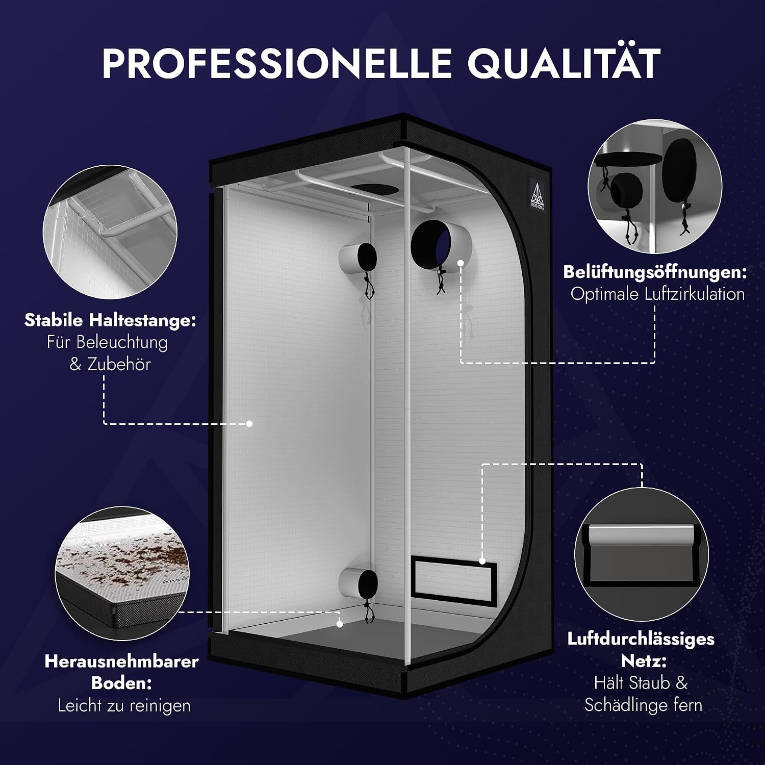 Treez Tools Growzelt S 80 x 80 x 180 cm