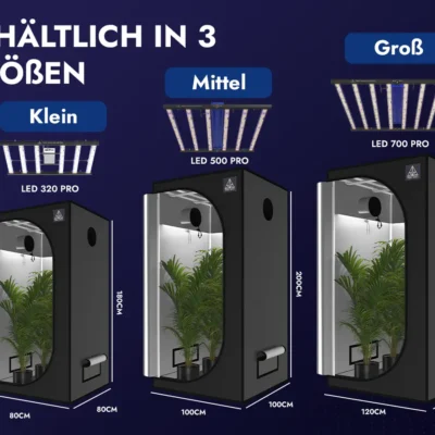 Treez Tools Grow Zelt Schwarz – Robustes Grow Zelt mit reflektierendem Mylar und optimaler Belüftung