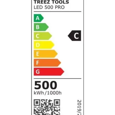 Energy classification of the Treez Tools Grow Light LED 500 PRO – Energy-efficient 500W LED lamp for energy-saving indoor gardening