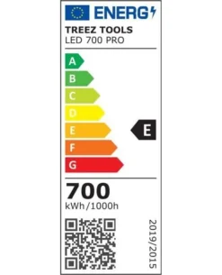 Energieklassifizierung der Treez Tools Grow Light LED 700 PRO – Energieeffiziente 700W LED-Lampe für nachhaltiges Indoor-Gardening