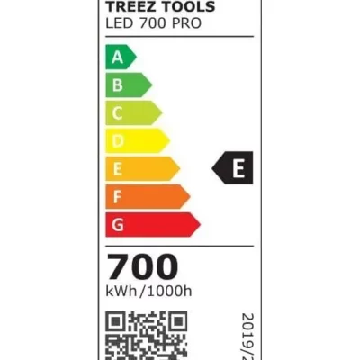 Energy classification of the Treez Tools Grow Light LED 700 PRO – Energy-efficient 700W LED lamp for sustainable indoor gardening