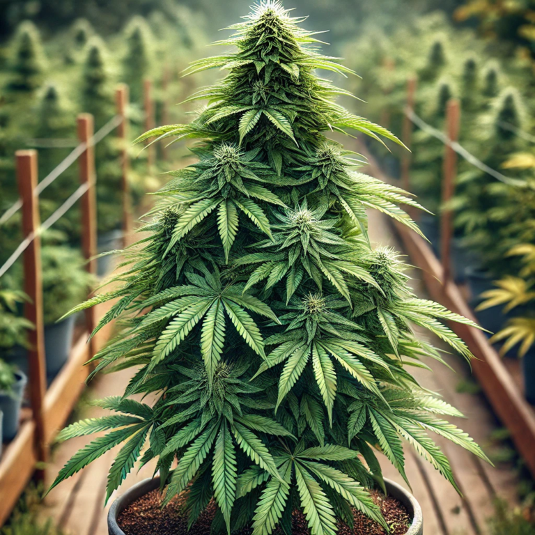 Cannabis Pflanze Übergang Blüte Woche 5 6 Stretching Phase Indoor Grow Setup