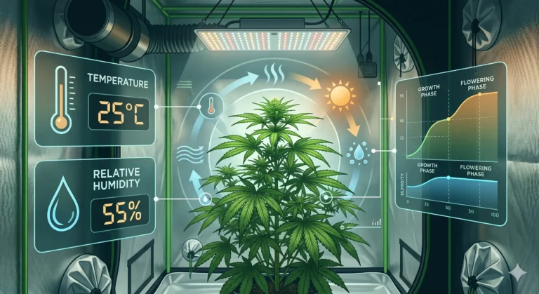 Klimakontrolle Indoor Grow Temperatur und Luftfeuchtigkeit