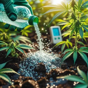 Sparkling water for cannabis plants