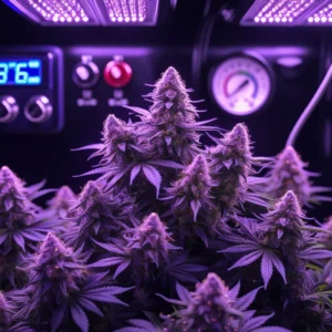 🌡️💜 Lila Cannabis Buds sind kein Zufall! Unser Guide verrät, wie ihr eure Blüten in violette Kunstwerke verwandelt – von der perfekten Sorte bis zum Temperatur-Trick.