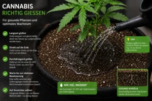 Cannabis Bewässerung richtig gießen auf Erde