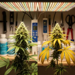 Cannabis-Anbau, Grow-Tipps, Pflanzenstress vermeiden, Indoor-Growing, Dünger für Cannabis, pH-Wert regulieren, LED-Grow-Lampen