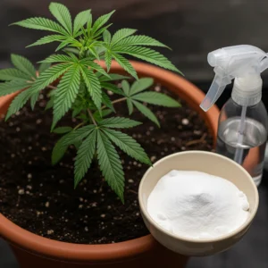 Backpulver, Cannabis-Anbau, Schimmelbekämpfung, pH-Wert regulieren, biologische Pflanzenpflege, Hausmittel, Grow-Tipps, Hanfanbau, Natron, Pestizid-Alternative