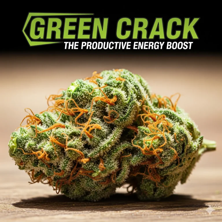 Green Crack Strain Review – Produktiver Energieboost (Skunk #1 x Afghanische Indica) mit intensivem mango-zitrus Aroma, kompakten harzigen Buds und extrem fokussierender Wirkung im Grow von Treez Tools