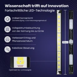 Treez Tools Professionelle 650W Grow-Licht-Lösung mit 3 Jahren Garantie & wissenschaftlich optimierten Rezepten für jede Wachstumsphase