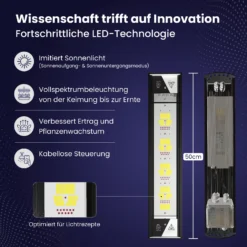 Treez Tools 160W LED Growlampe mit drahtloser App-Steuerung & dynamischen Spektren – Für maximale Erträge im Indoor-Growzelt