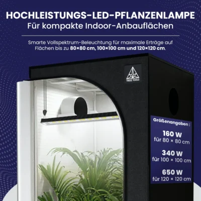 Treez Tools powered by Bilberry Smart Grow Light 650W