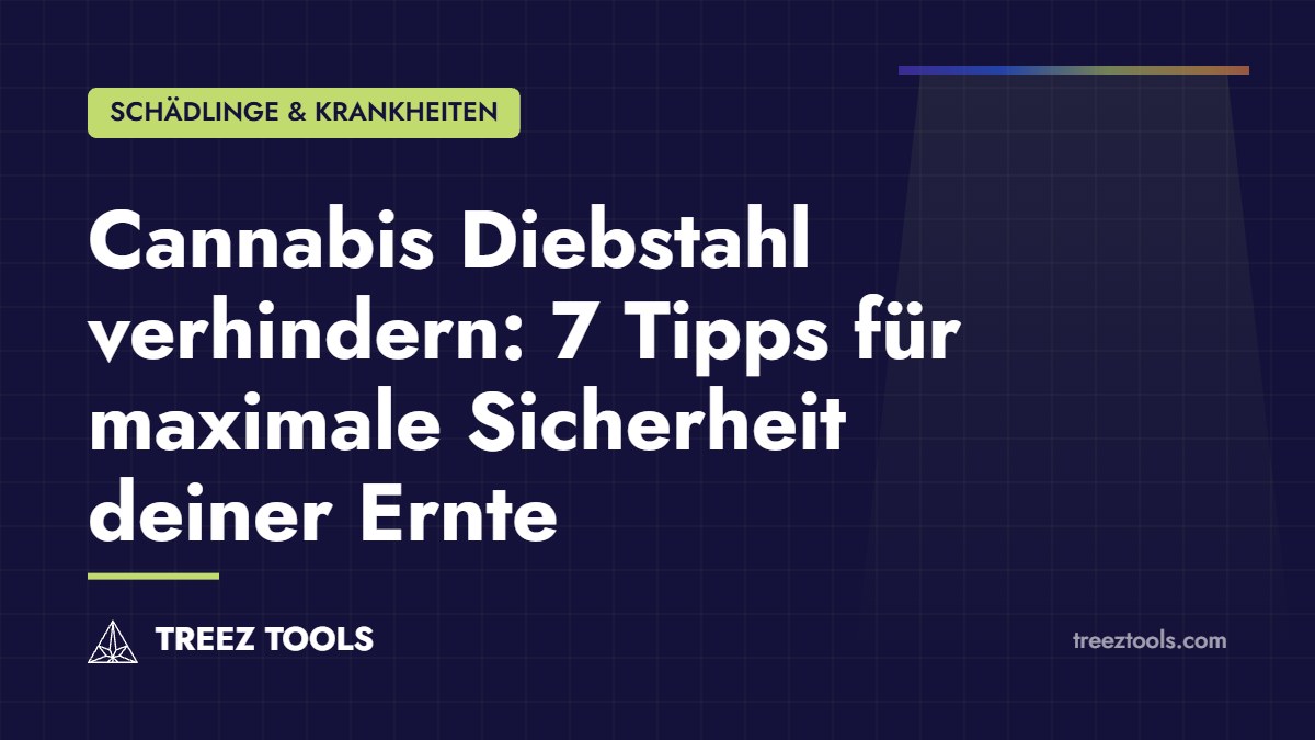 Titelbild: Cannabis Diebstahl verhindern: 7 Tipps für maximale Sicherheit deiner Ernte