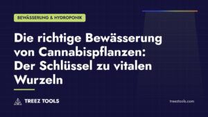 Titelbild: Die richtige Bewässerung von Cannabispflanzen: Der Schlüssel zu vitalen Wurzeln