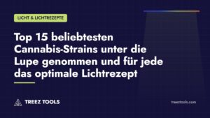 Titelbild: Top 15 beliebtesten Cannabis-Strains unter die Lupe genommen und für jede das optimale Lichtrezept
